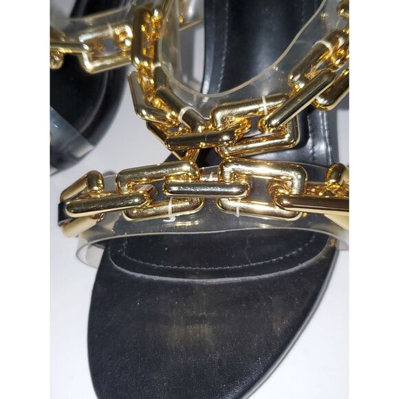 Cape Robbin Women's Heels Boho Gold Tone Chain Detail Almond Toe Slip On Size 11 - Picture 4 of 13